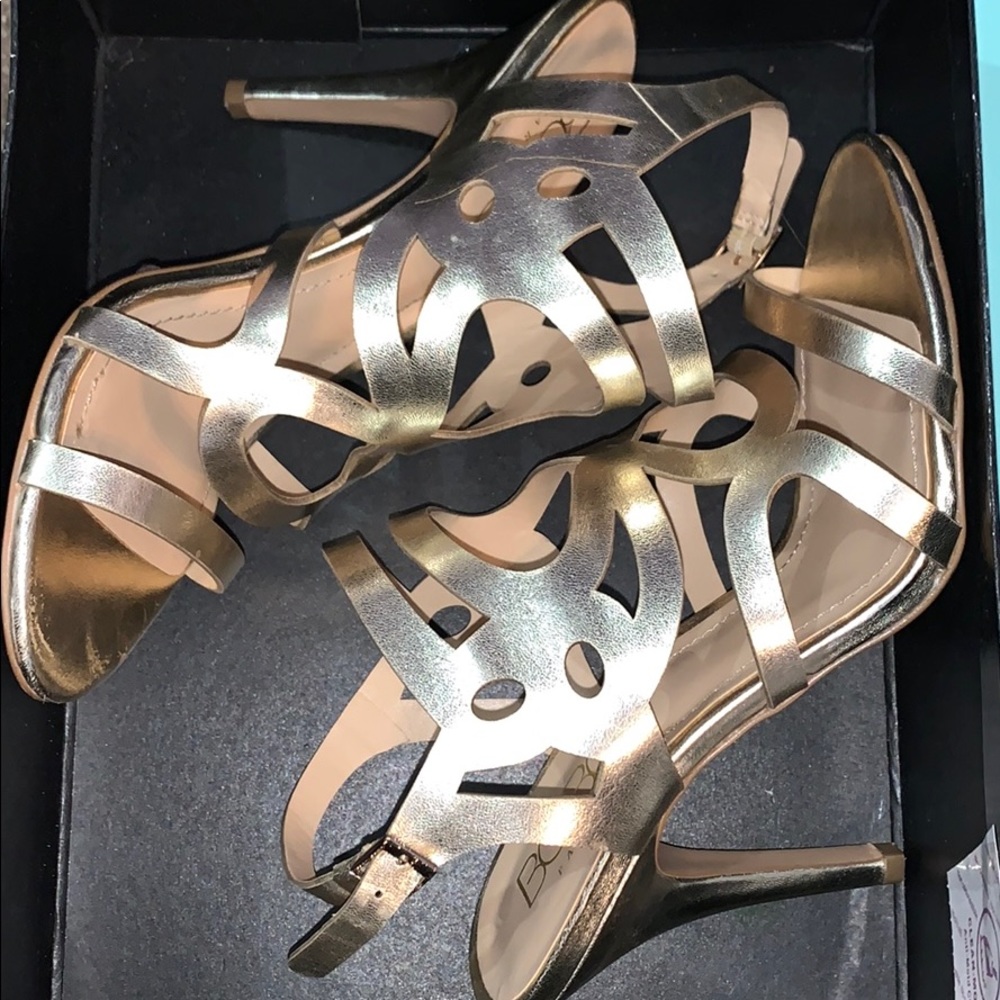 BCBG Gold Heels